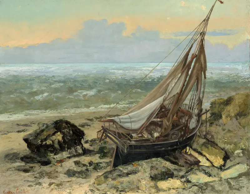 Fiskebåten av Gustave Courbet