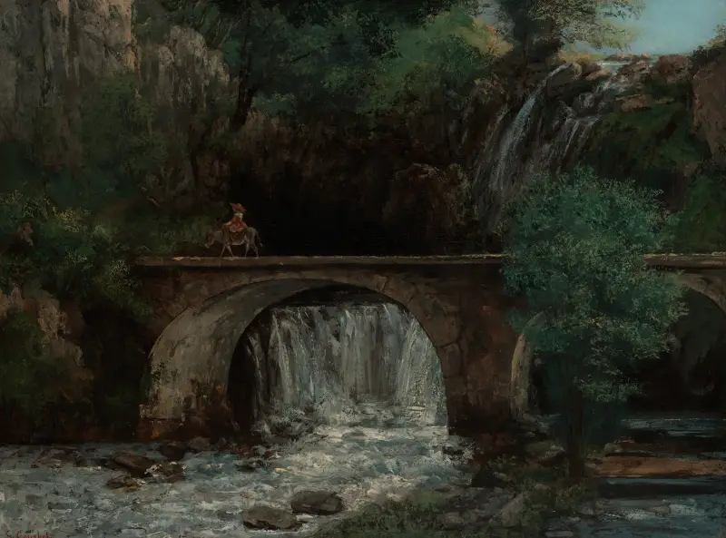 The Great Bridge av Gustave Courbet