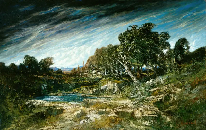 The Gust of Wind av Gustave Courbet