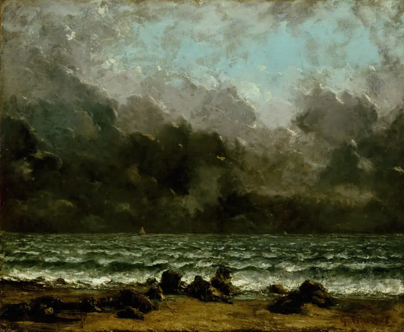 The Sea von Gustave Courbet