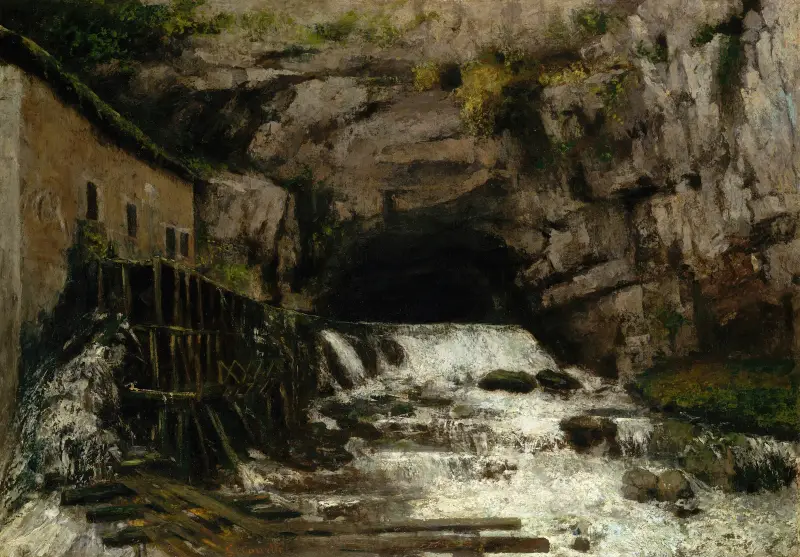 The Source of the Loue av Gustave Courbet