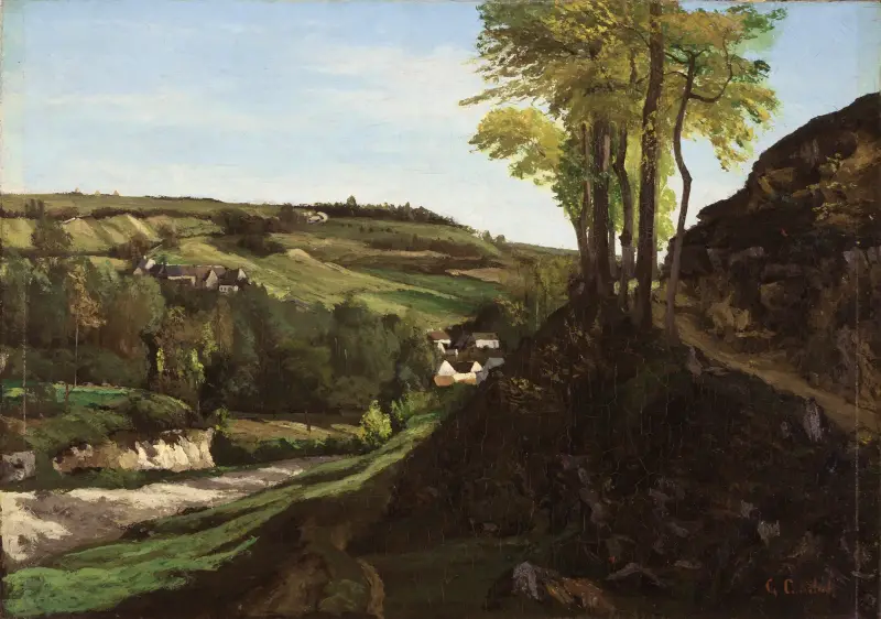 The Valley of Ornans av Gustave Courbet