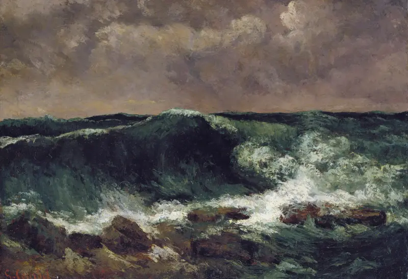 Die Welle, 1869 – Nr. 1 von Gustave Courbet