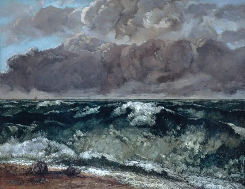 Die Welle, 1869 – Nr. 2 von Gustave Courbet