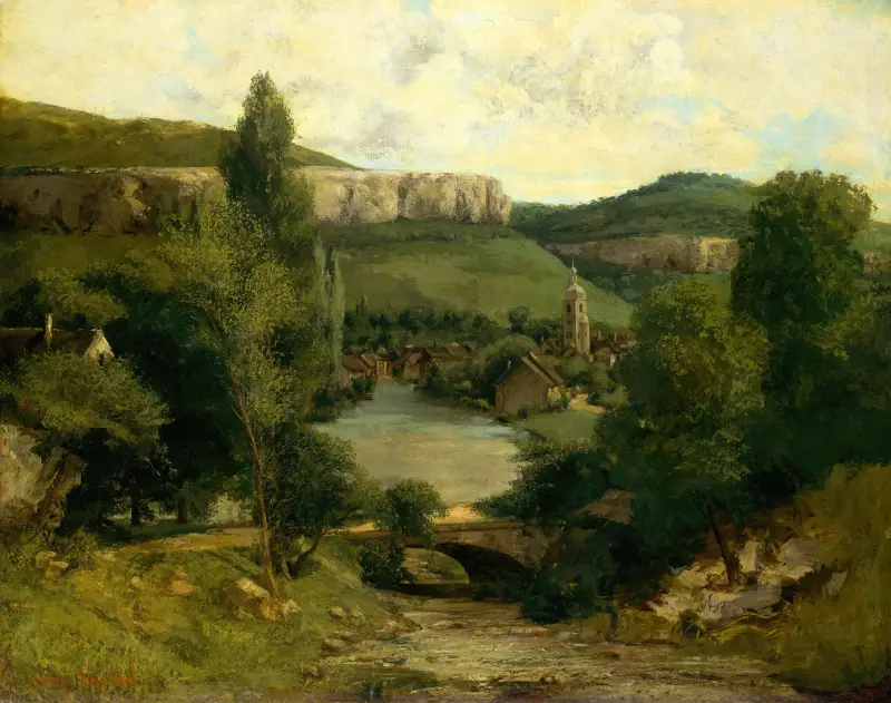 View of Ornans av Gustave Courbet