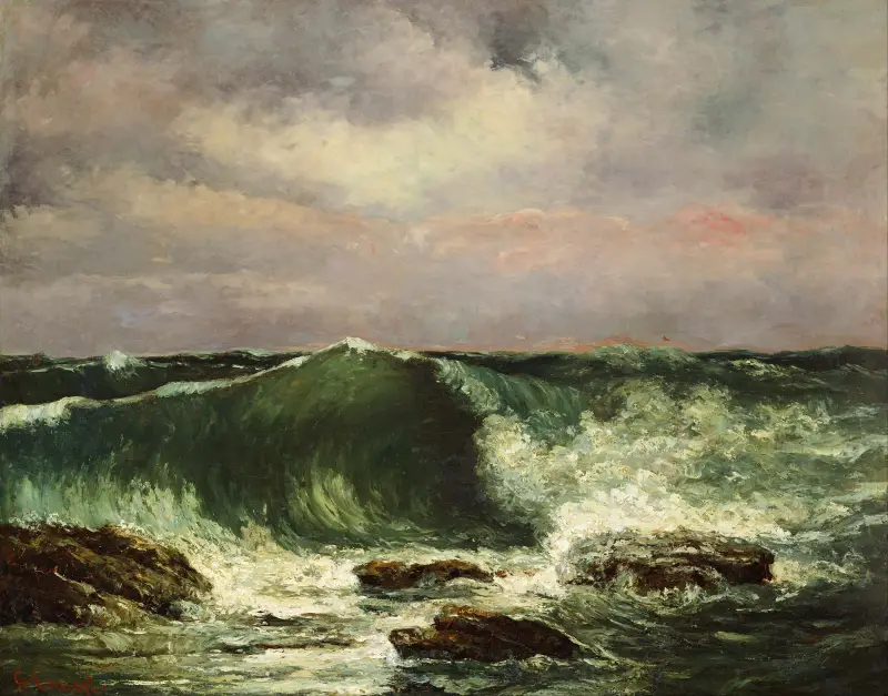Vlny, Gustave Courbet