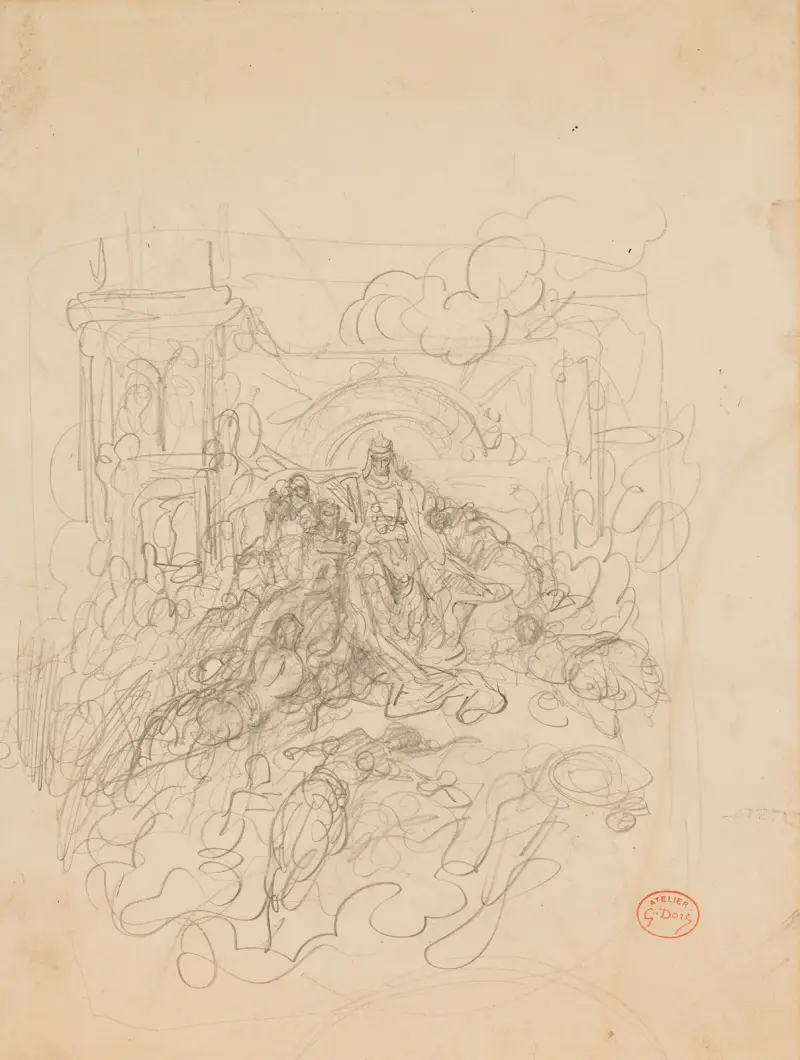 Antonius och Kleopatra av Gustave Doré
