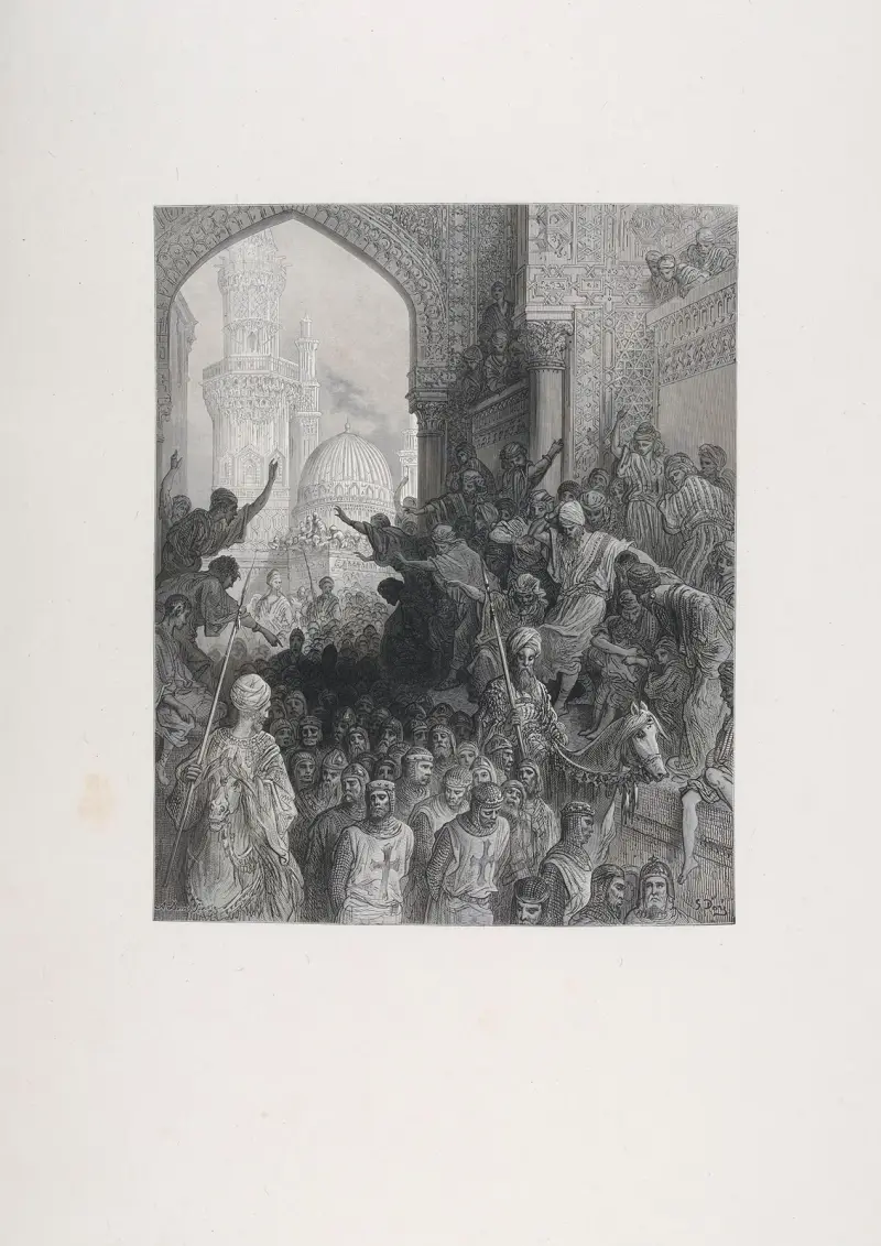 Ankomst till Kairo med de fängslade från Minieh av Gustave Doré