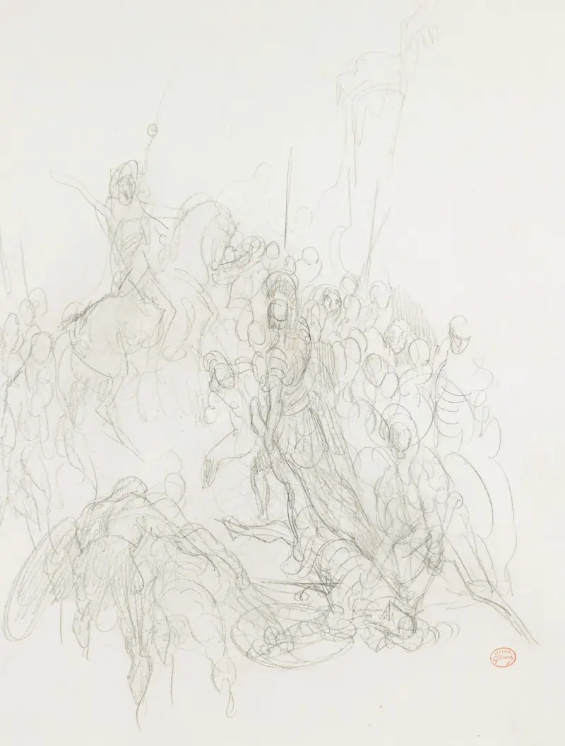 Slagscen av Gustave Doré