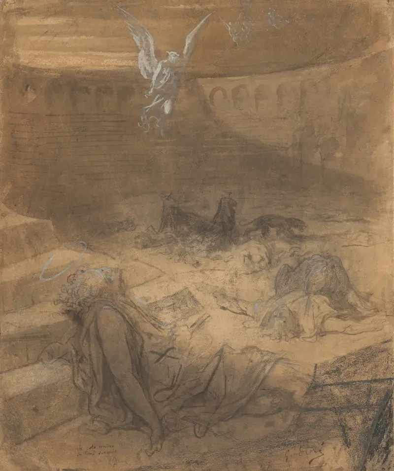 Kristna martyrer av Gustave Doré