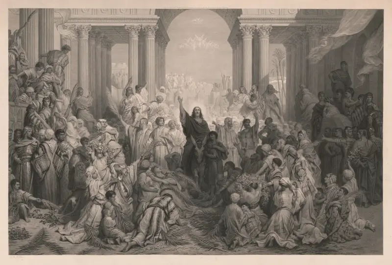Kristův vjezd do Jeruzaléma, Gustave Doré