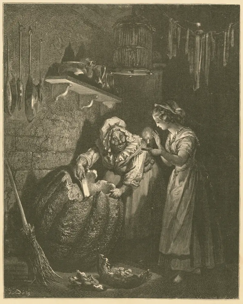 Askungens pumpa av Gustave Doré