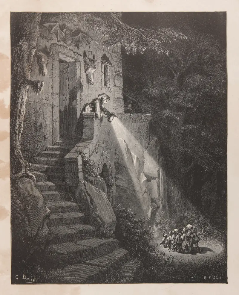 Sagor, pl. 10 av Gustave Doré