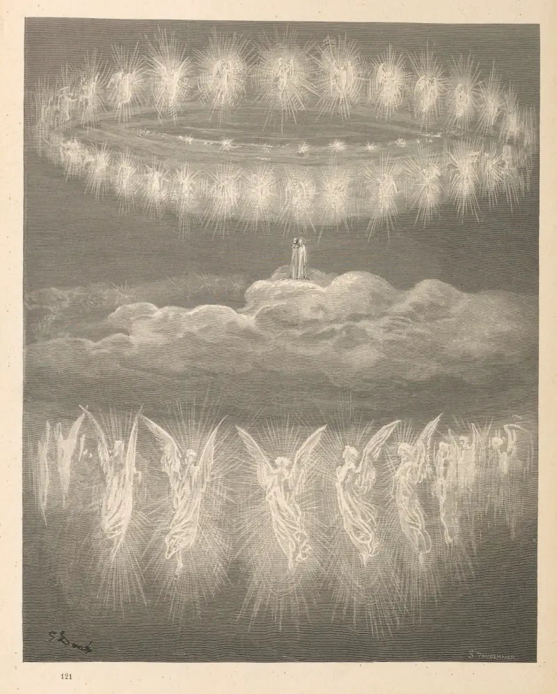 Dantes Göttliche Komödie. Bd. 3, Das Paradies, Taf. 04 von Gustave Doré