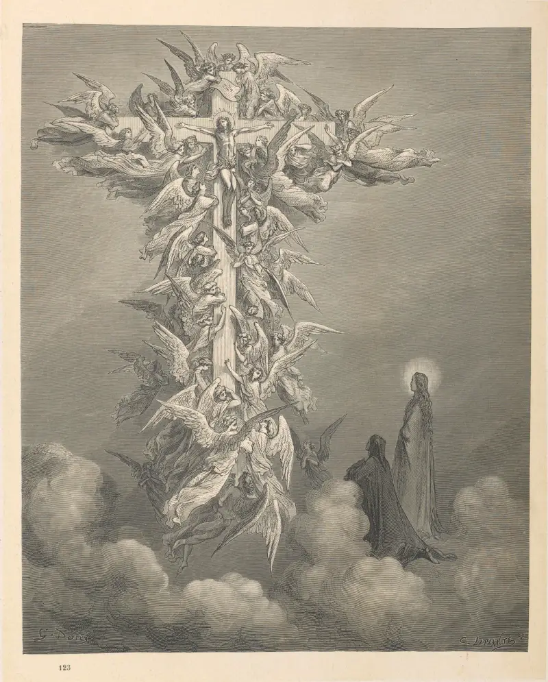 Den gudomliga komedin – Paradiset, pl. 6 av Gustave Doré