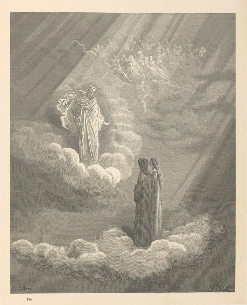 Dante Alighieris Den gudomliga komedin. Vol. 3, Paradiset Pl.07 av Gustave Doré