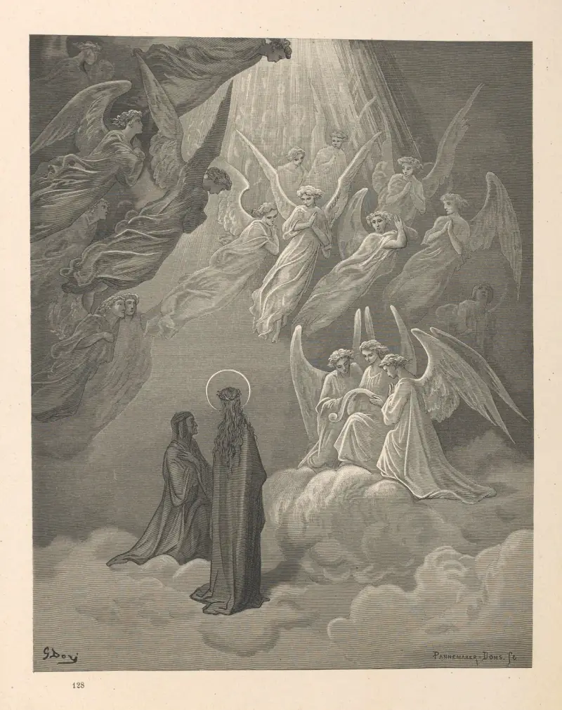 Dante Alighieris Den gudomliga komedin – Paradiset, pl. 11 av Gustave Doré