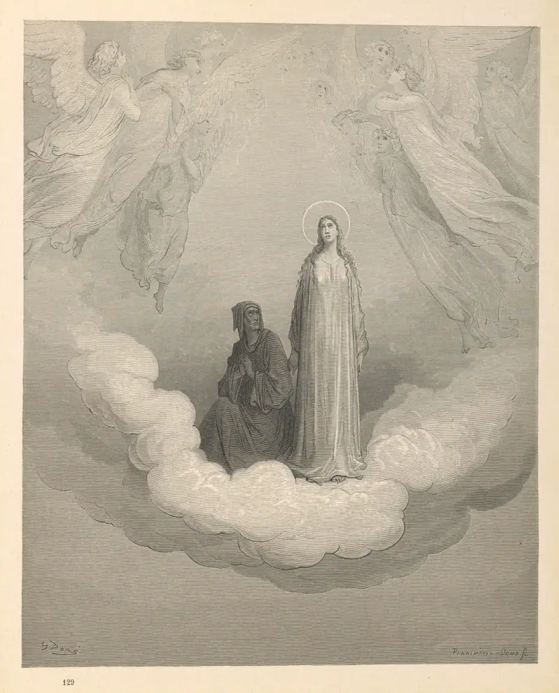 Den gudomliga komedin. Vol. 3, Paradiset, pl. 12 av Gustave Doré