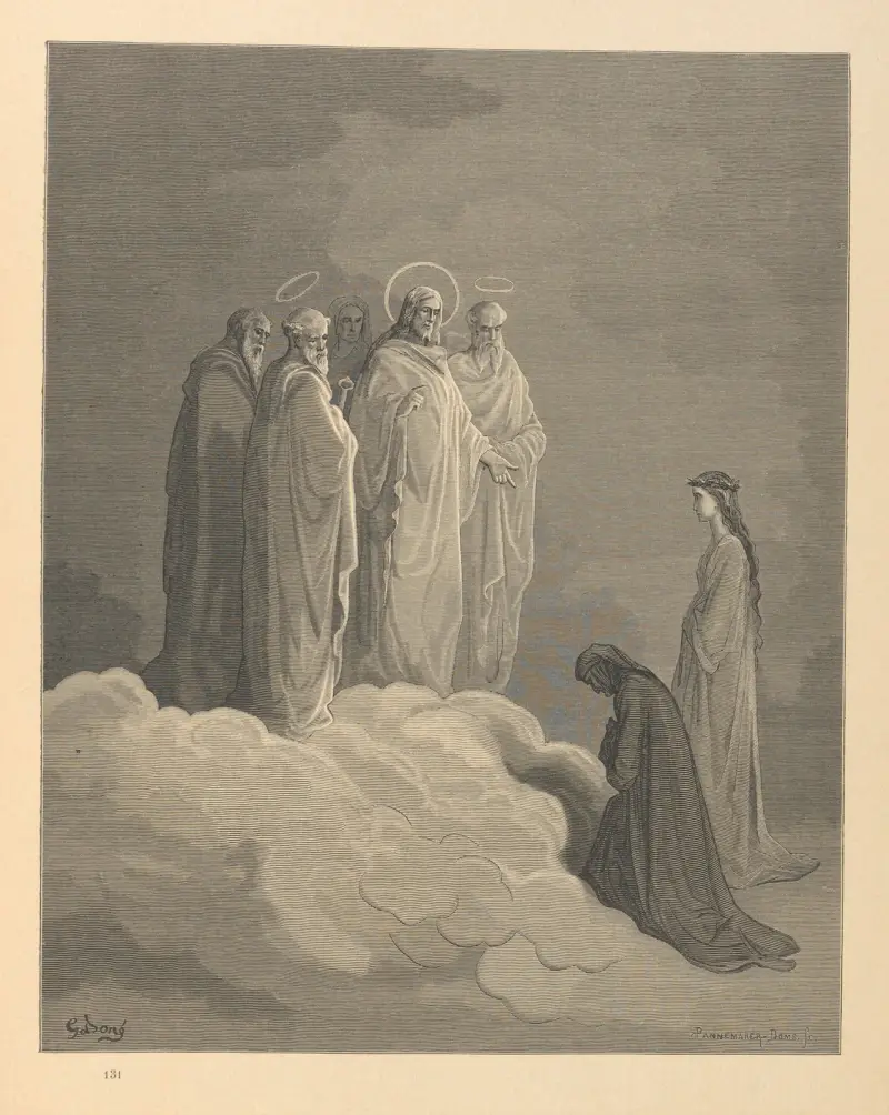Dante Alighieris Den gudomliga komedin. Vol. 3, Paradiset, pl. 14 av Gustave Doré
