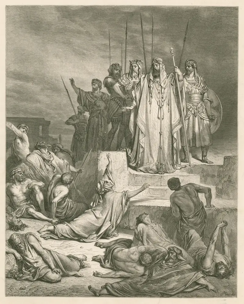 Hungersnöden i Samaria av Gustave Doré