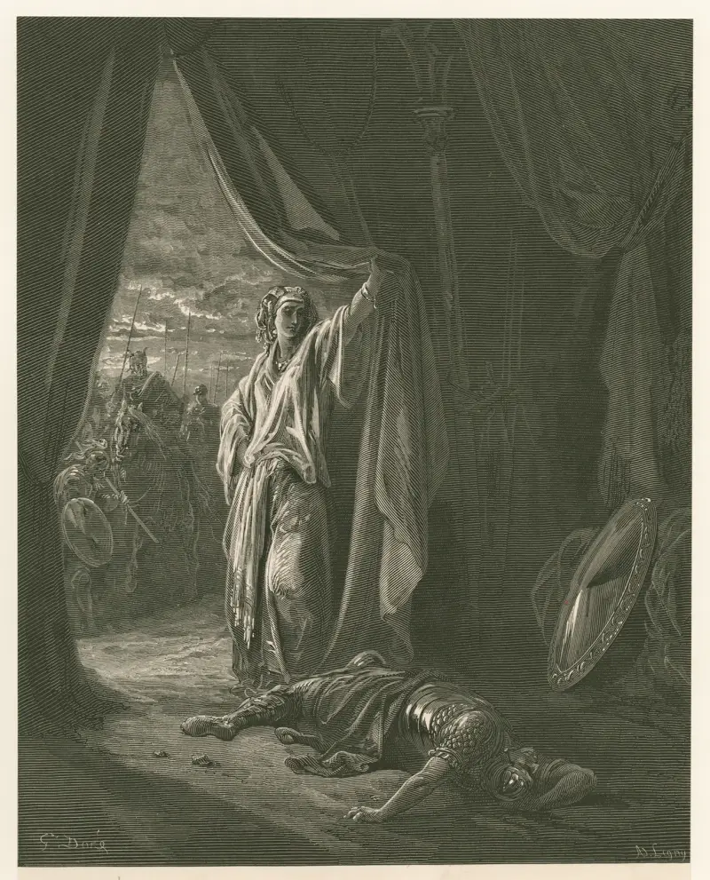 Jael och Sisera av Gustave Doré