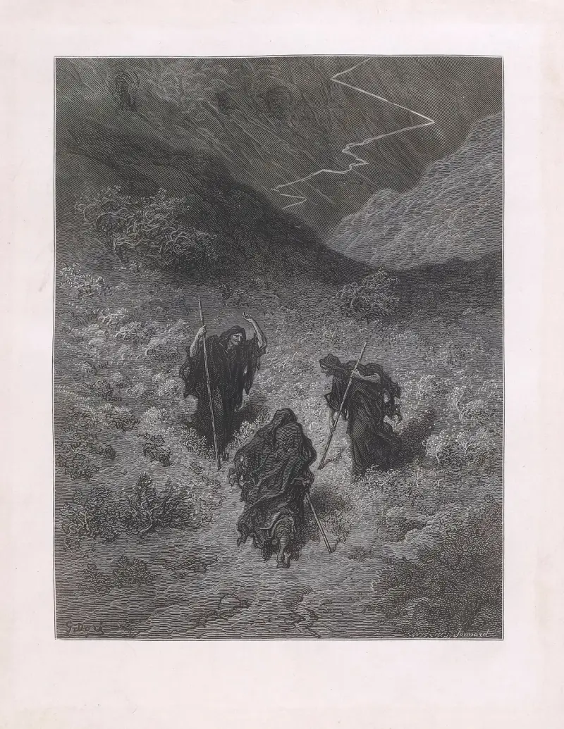 Häxorna av Gustave Doré