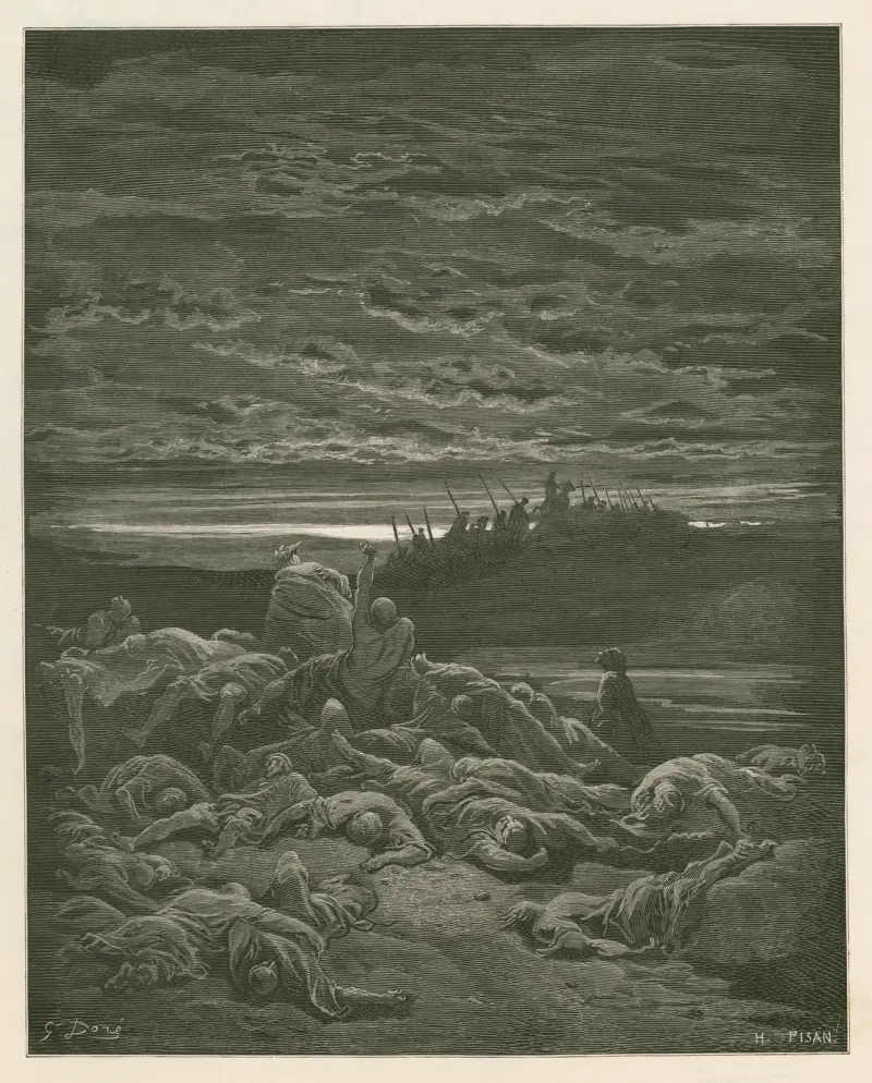 Jerubbaals söners död av Gustave Doré