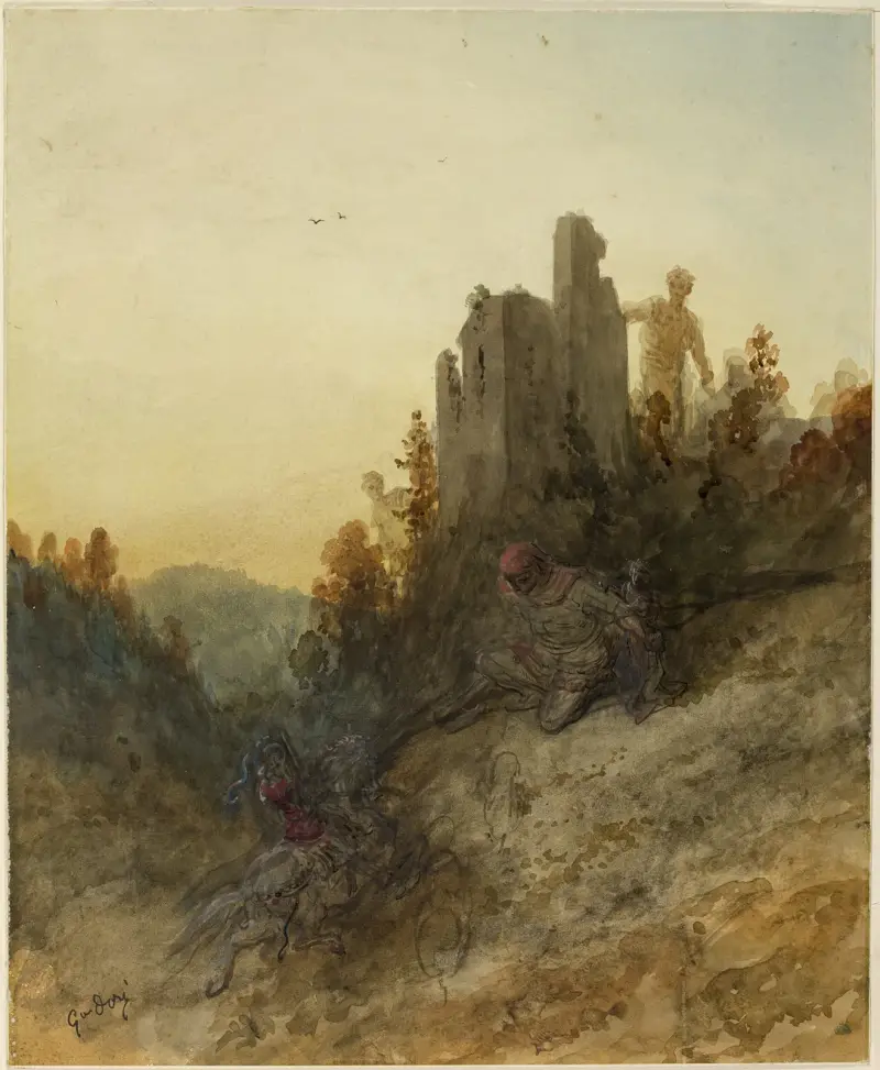 Prinsessan hålls fången av Gustave Doré