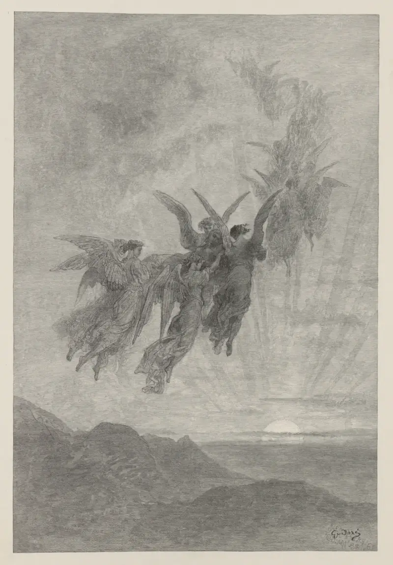 Der Rabe Tafel 07 von Gustave Doré