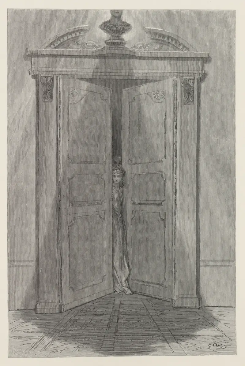 Der Rabe, Tafel 8 von Gustave Doré