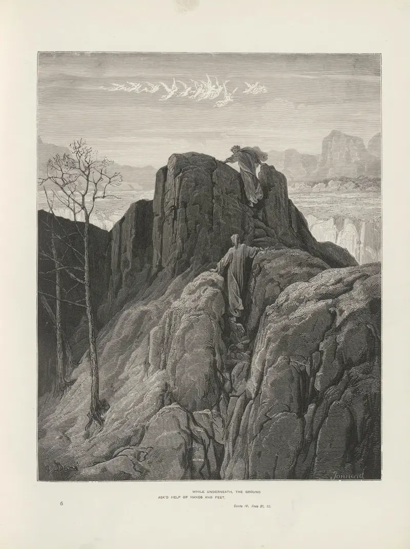 Czyściec i Raj według Dantego Alighieri, pl. 7, Gustave Doré