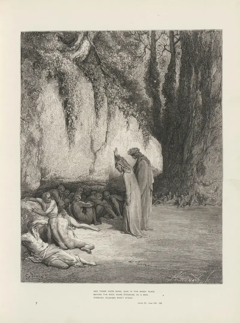 Dantes vision av Purgatoriet och Paradiset av Gustave Doré
