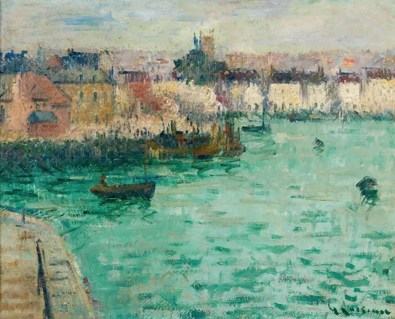 Avant Port De Dieppe av Gustave Loiseau