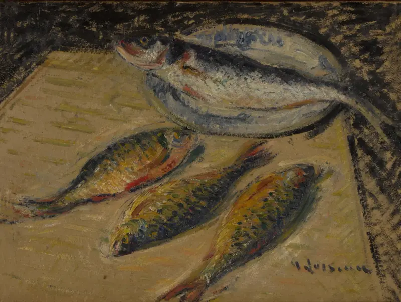 Mořčák a plotice, Gustave Loiseau