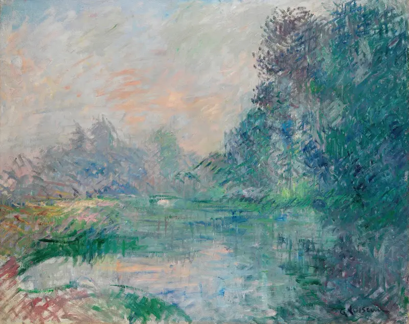 Bord de l’Eure, effet du matin av Gustave Loiseau