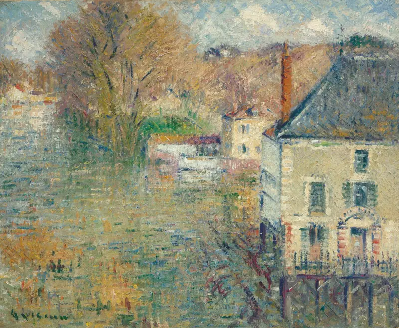 Översvämning i Giverny av Gustave Loiseau