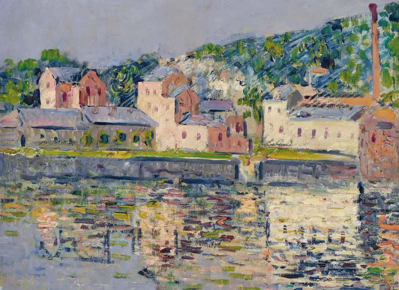 Stranden vid Pontoise av Gustave Loiseau
