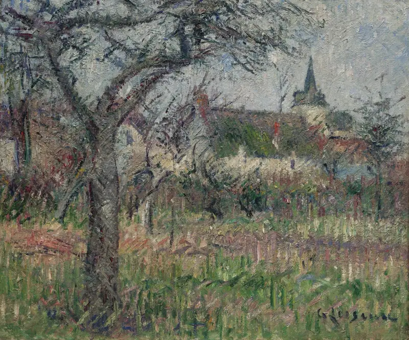 Herr Jansons inhägnade trädgård, Le Vaudreuil, Eure av Gustave Loiseau