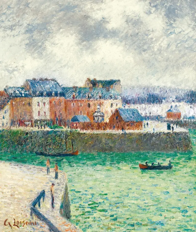 Der Hafen (Der Vorhafen von Dieppe) von Gustave Loiseau