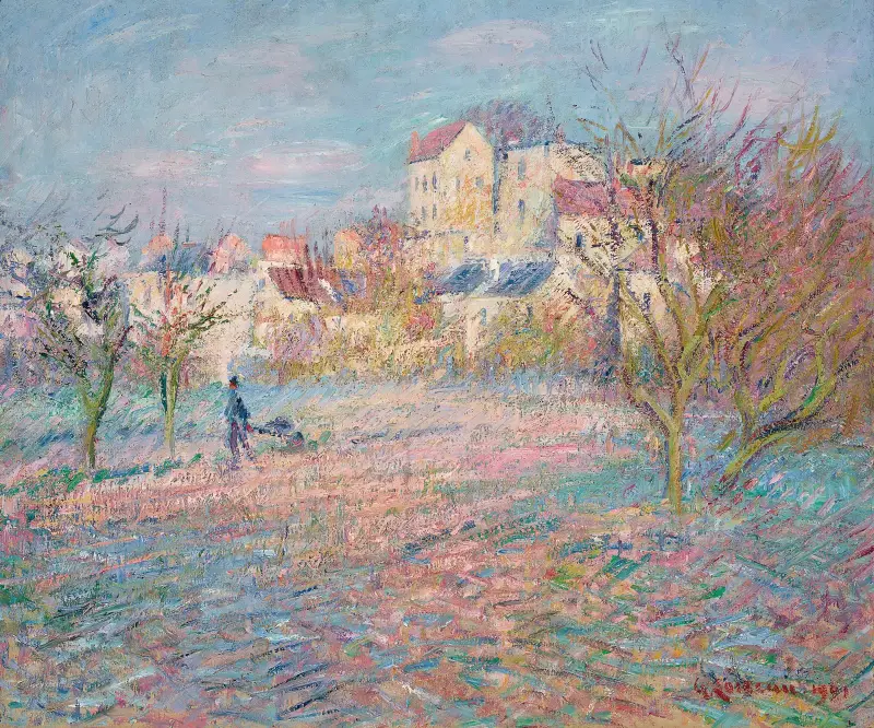 Köksträdgården på vintern av Gustave Loiseau