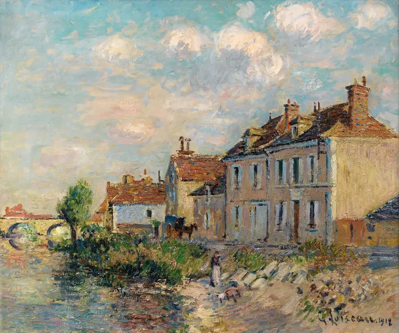 Der Quai Saint-Martin, Auxerre von Gustave Loiseau