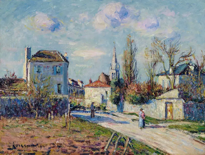 Byn Mareil av Gustave Loiseau
