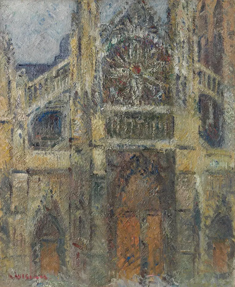 L’Eglise de Saint-Jacques, Dieppe av Gustave Loiseau