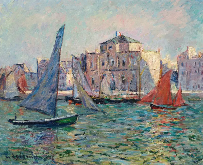Les Martigues av Gustave Loiseau