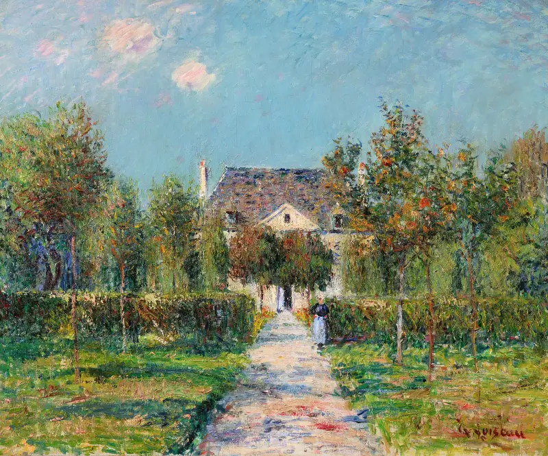 Hotel pani Ernestine w Saint-Jouin (Finistère) lub Sad pani Ernestine w Saint-Jouin, Gustave Loiseau