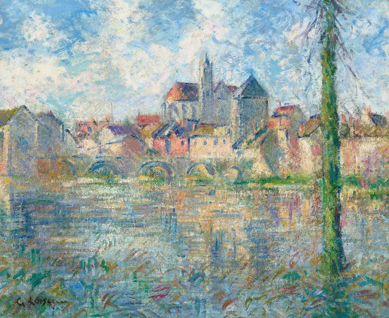 Moret-sur-Loing av Gustave Loiseau