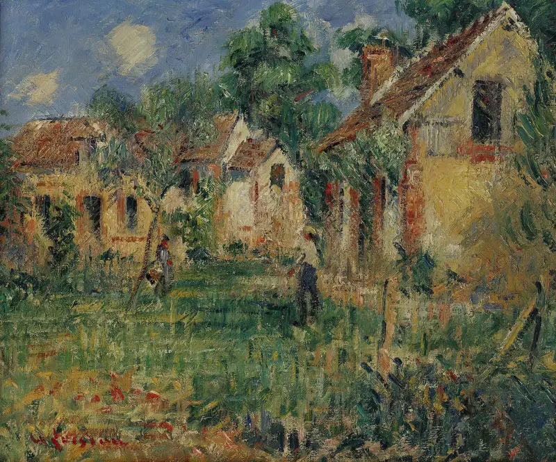 Petite Ferme Aux Environs De Caen av Gustave Loiseau