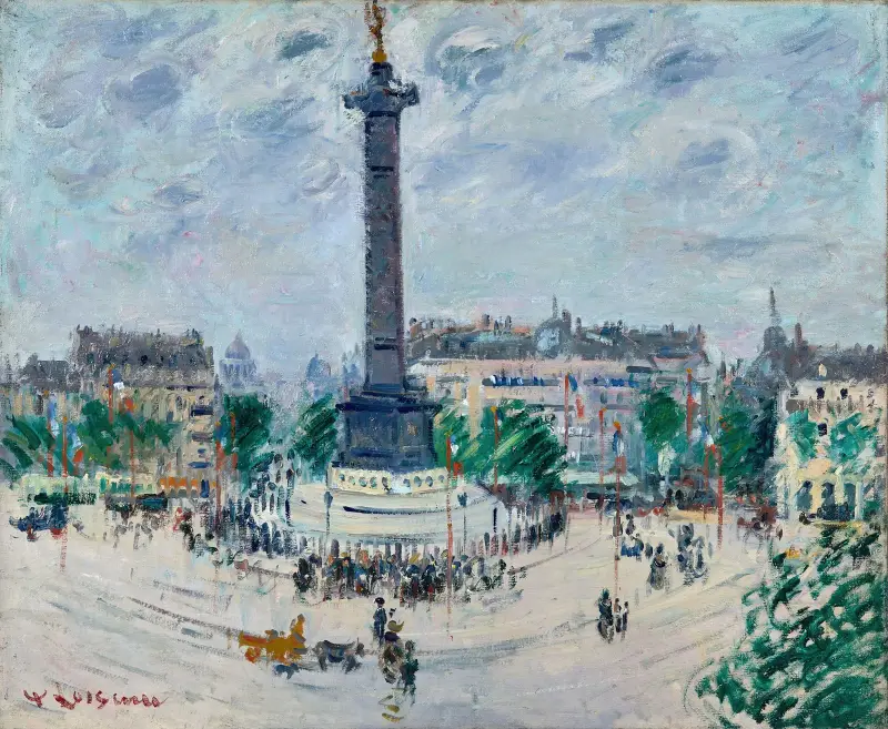 Place de la Bastille av Gustave Loiseau