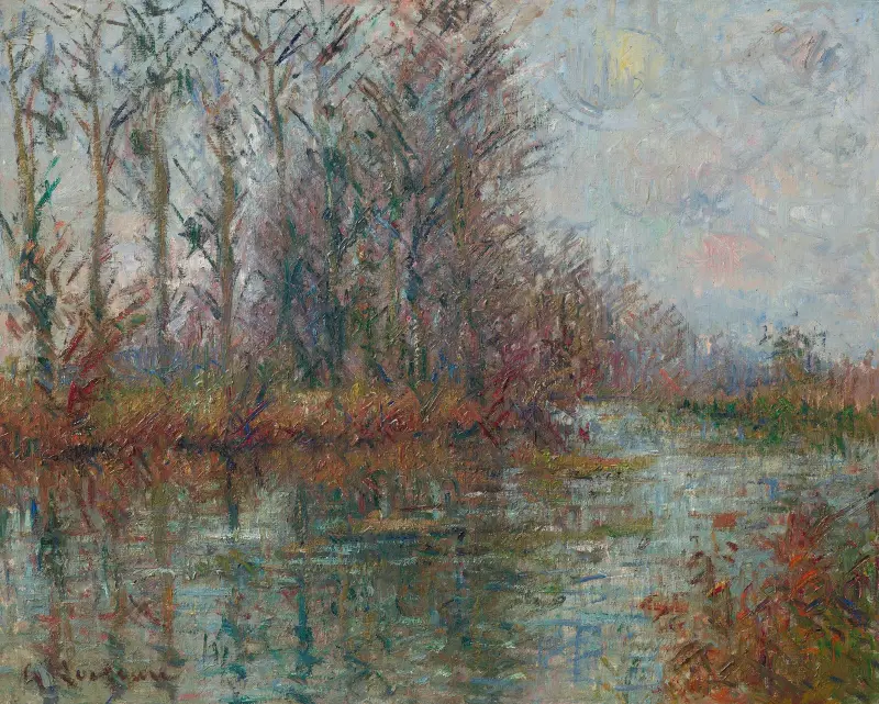 Flodkrök vid L'Eure av Gustave Loiseau