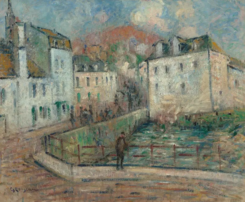 Vy av Pont-Aven av Gustave Loiseau